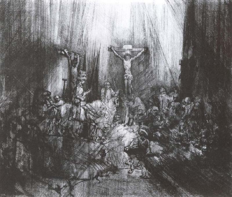 REMBRANDT Harmenszoon van Rijn The three crosses